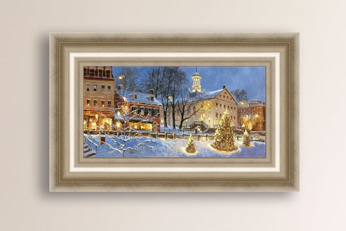 Painting of Christmas Tree on Main Street, Bethlehem 