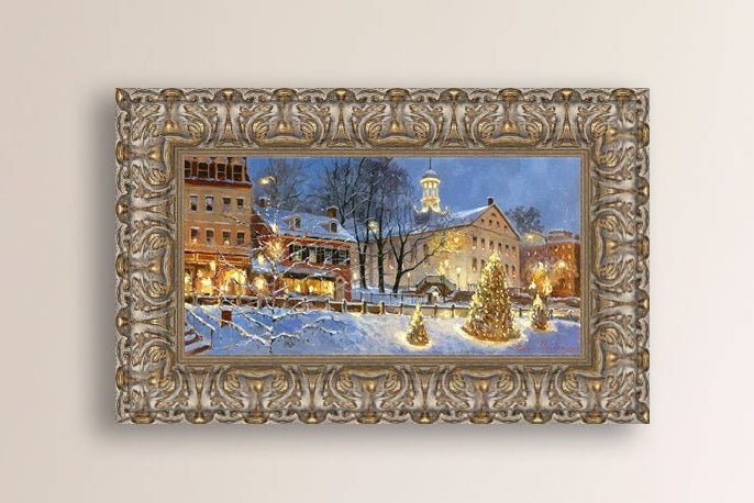 Painting of Christmas Tree on Main Street, Bethlehem 