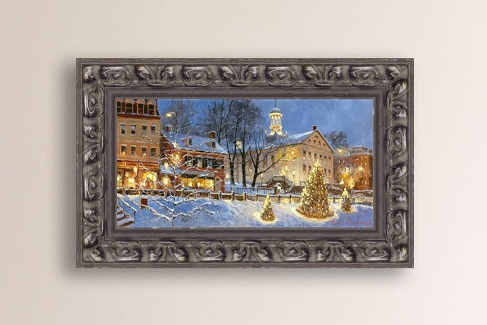 Painting of Christmas Tree on Main Street, Bethlehem 