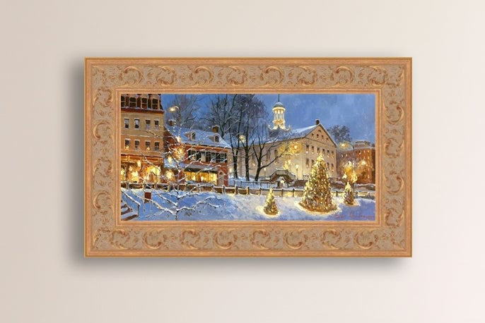 Painting of Christmas Tree on Main Street, Bethlehem 