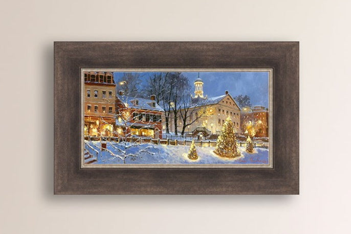 Painting of Christmas Tree on Main Street, Bethlehem 