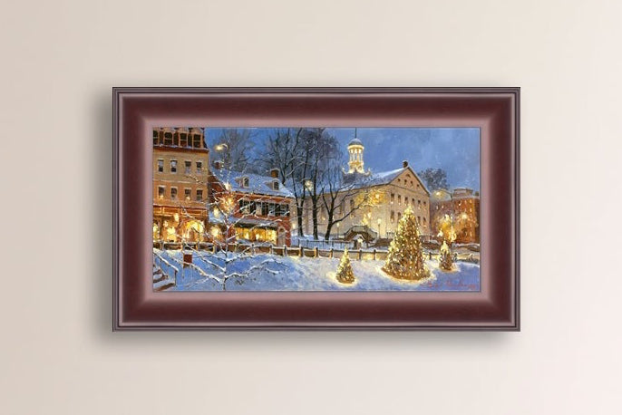 Painting of Christmas Tree on Main Street, Bethlehem 