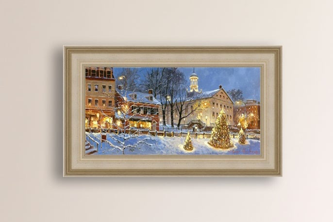 Painting of Christmas Tree on Main Street, Bethlehem 
