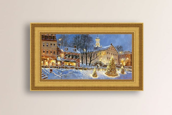 Painting of Christmas Tree on Main Street, Bethlehem 