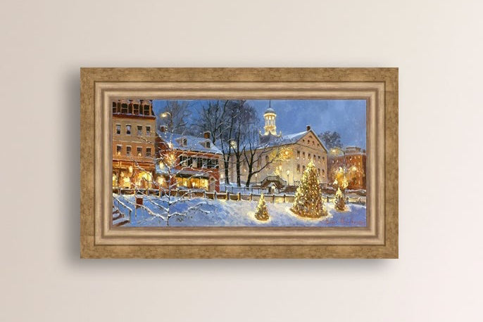 Painting of Christmas Tree on Main Street, Bethlehem 