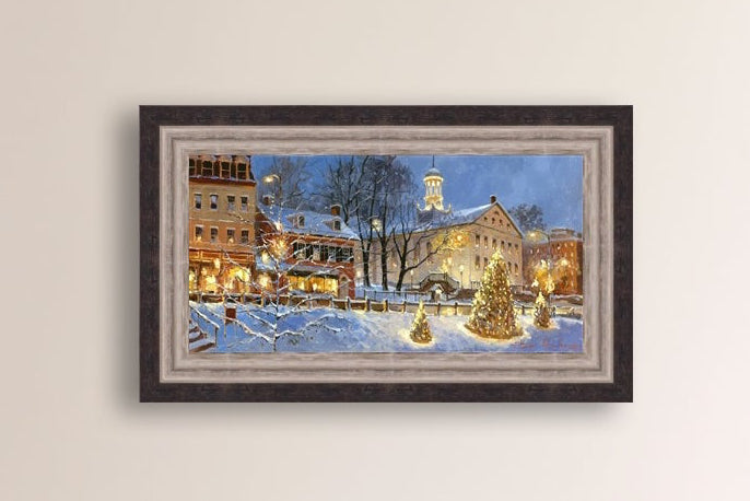 Painting of Christmas Tree on Main Street, Bethlehem 