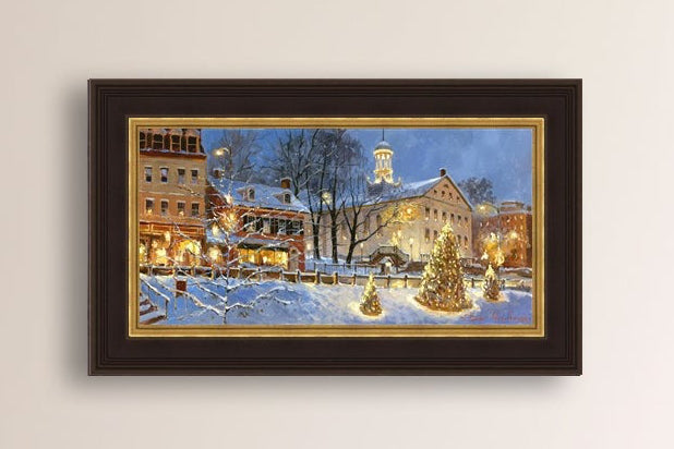 Painting Christmas Tree on Main Street, Bethlehem 