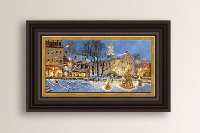 Painting of Christmas Tree on Main Street, Bethlehem 