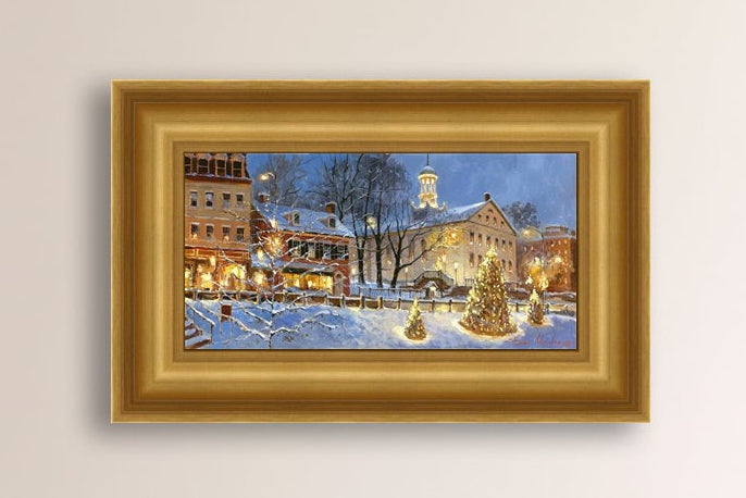 Painting of Christmas Tree on Main Street, Bethlehem 