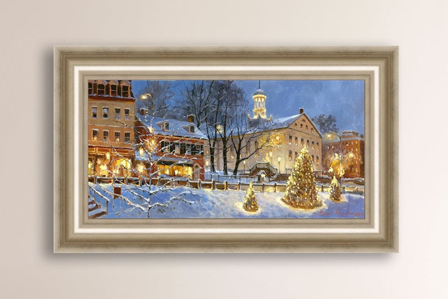 Painting of Christmas Tree on Main Street, Bethlehem 