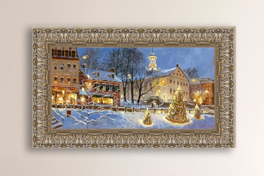 Painting of Christmas Tree on Main Street, Bethlehem 