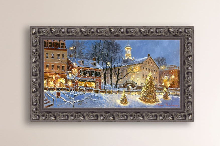 Painting of Christmas Tree on Main Street, Bethlehem 