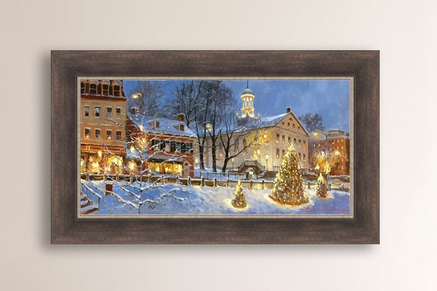 Painting of Christmas Tree on Main Street, Bethlehem 