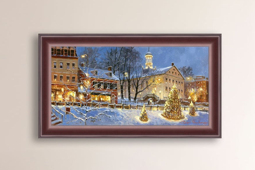 Painting of Christmas Tree on Main Street, Bethlehem 