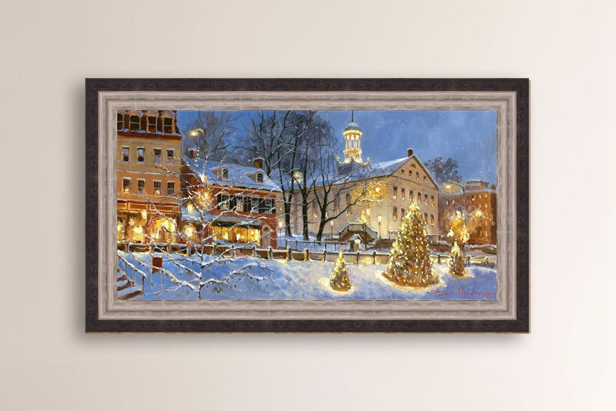 Painting of Christmas Tree on Main Street, Bethlehem 