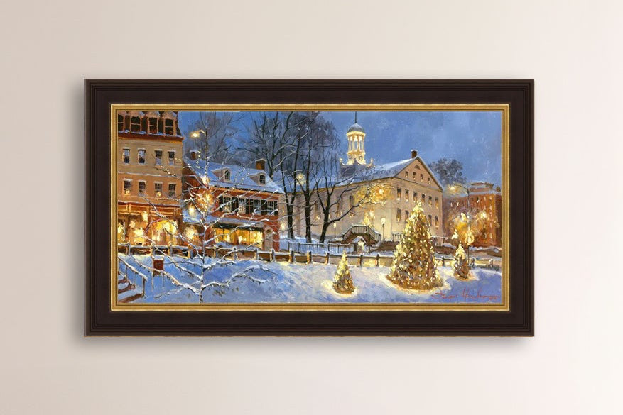 Painting of Christmas Tree on Main Street, Bethlehem 