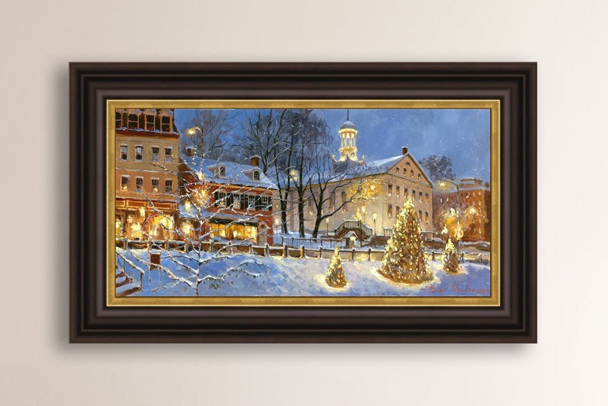 Painting of Christmas Tree on Main Street, Bethlehem 