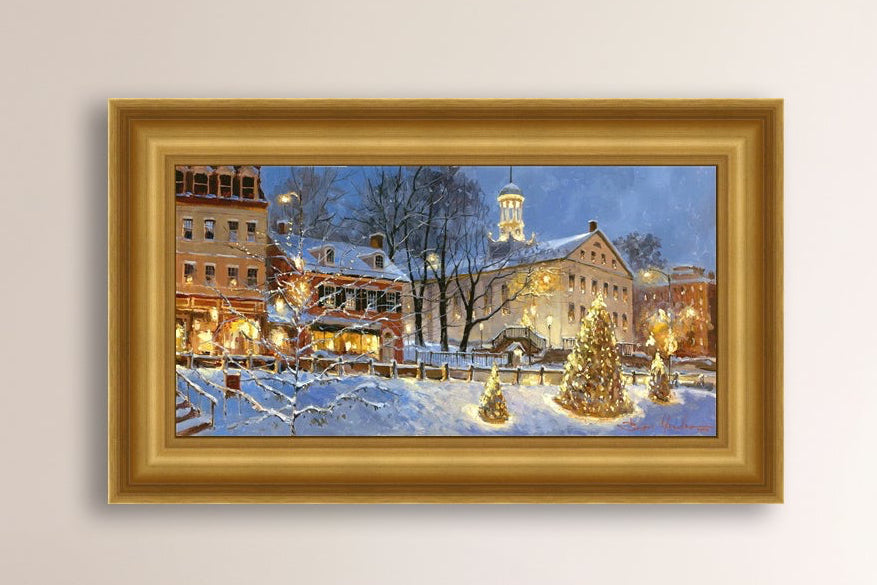 Painting of Christmas Tree on Main Street, Bethlehem 