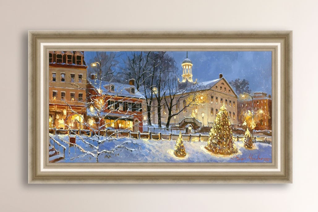 Painting of Christmas Tree on Main Street, Bethlehem 