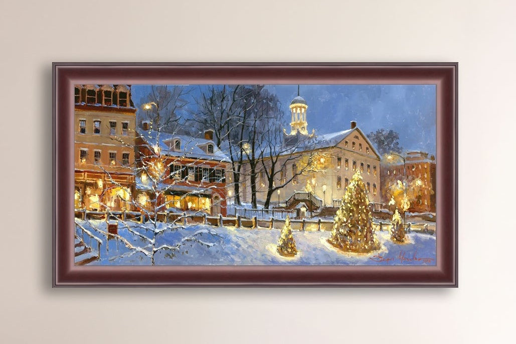 Painting of Christmas Tree on Main Street, Bethlehem 