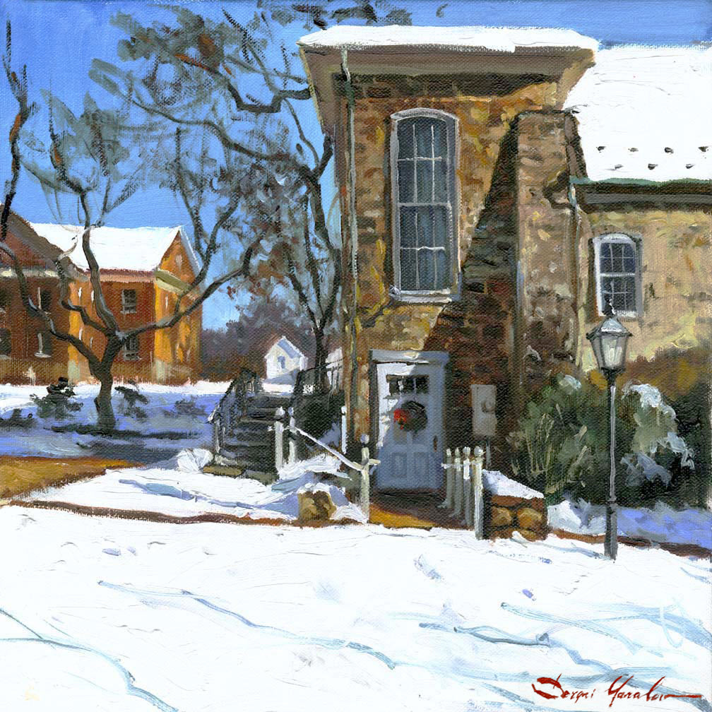 Moravian Chapel Side Entrance Door