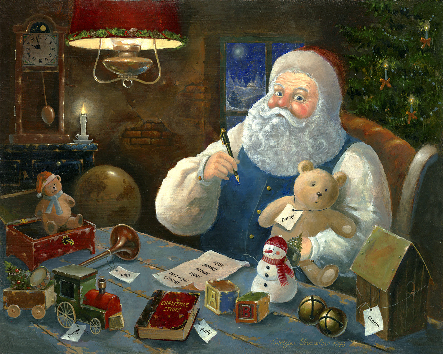 Santa Checking his List
