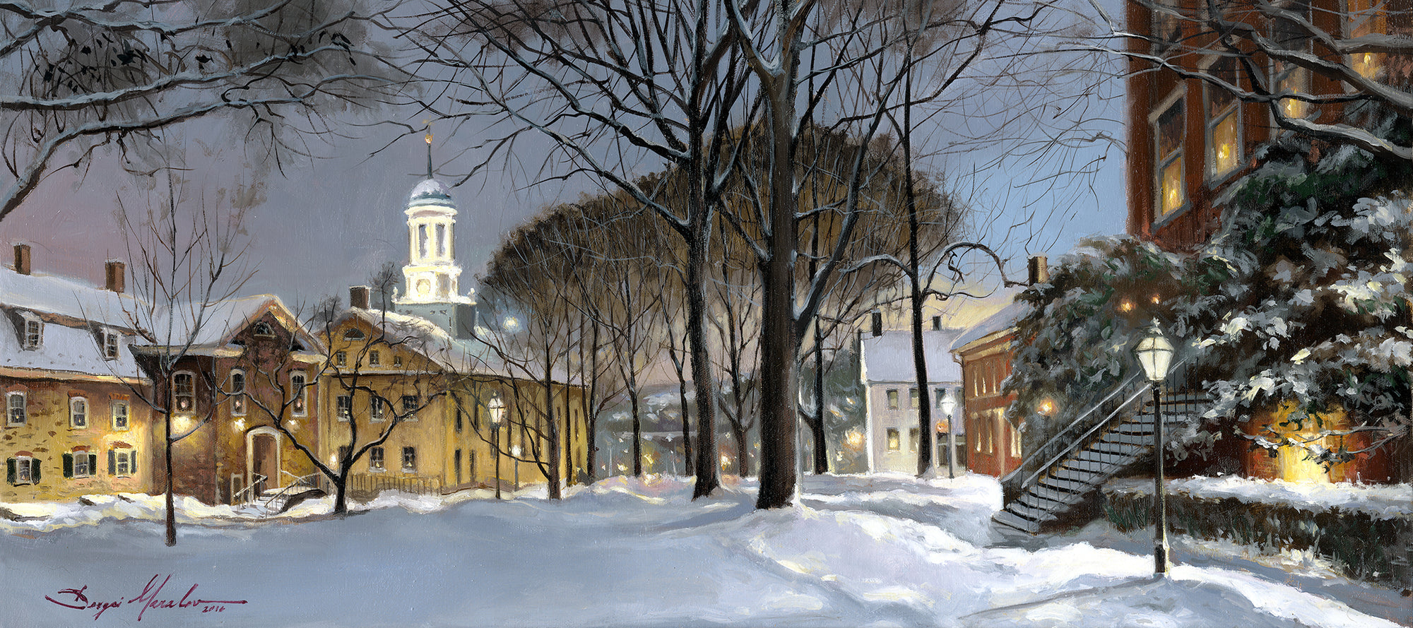 Winter Night, Moravian Academy