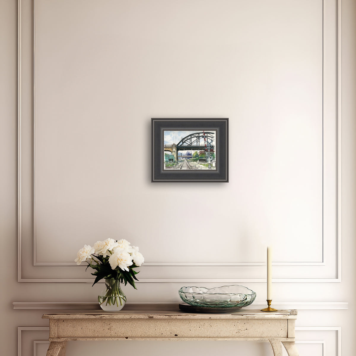 Rail Road Crossing Under Hill to Hill Bridge