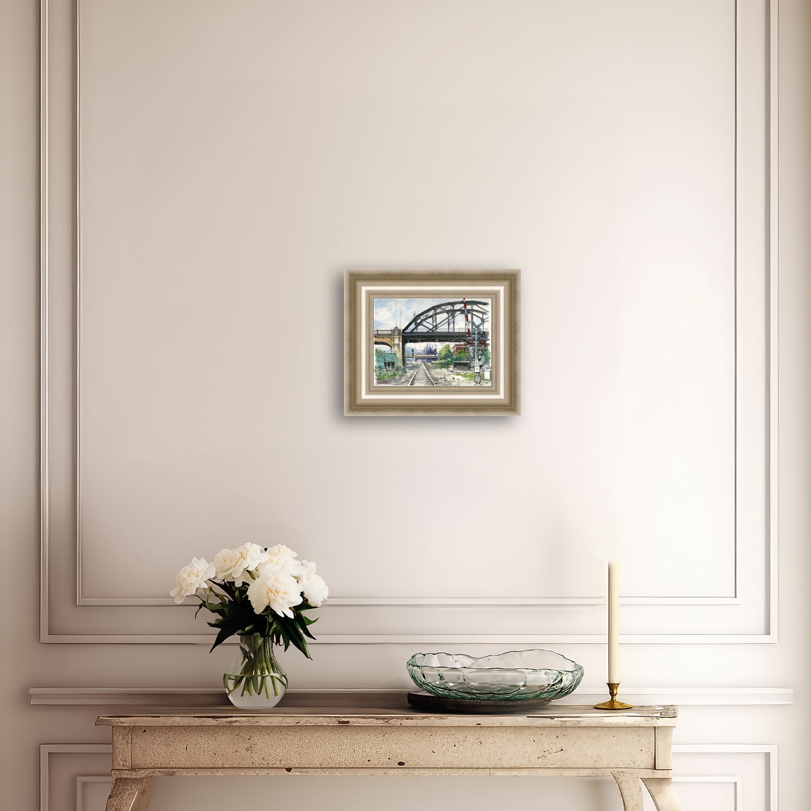 Rail Road Crossing Under Hill to Hill Bridge