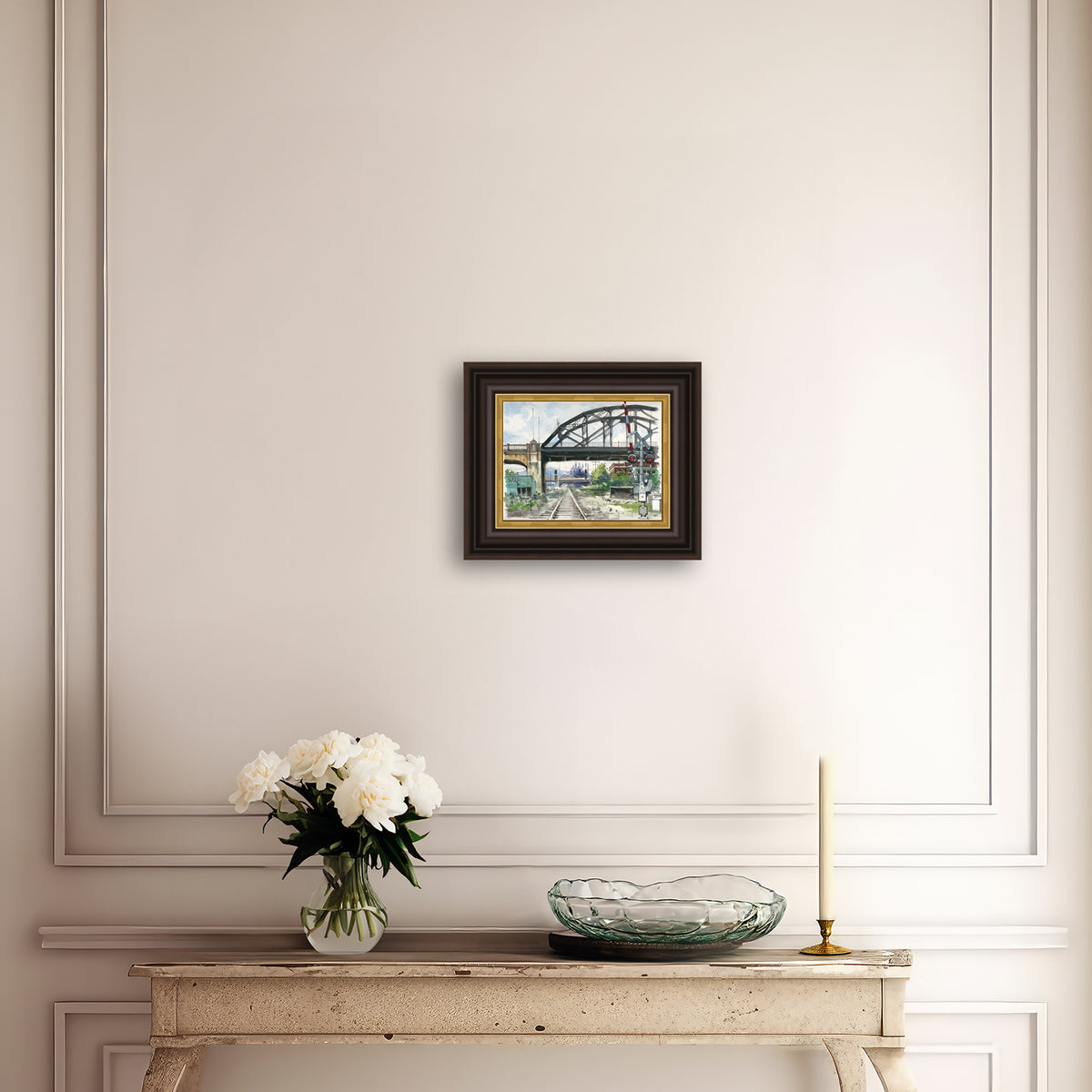 Rail Road Crossing Under Hill to Hill Bridge