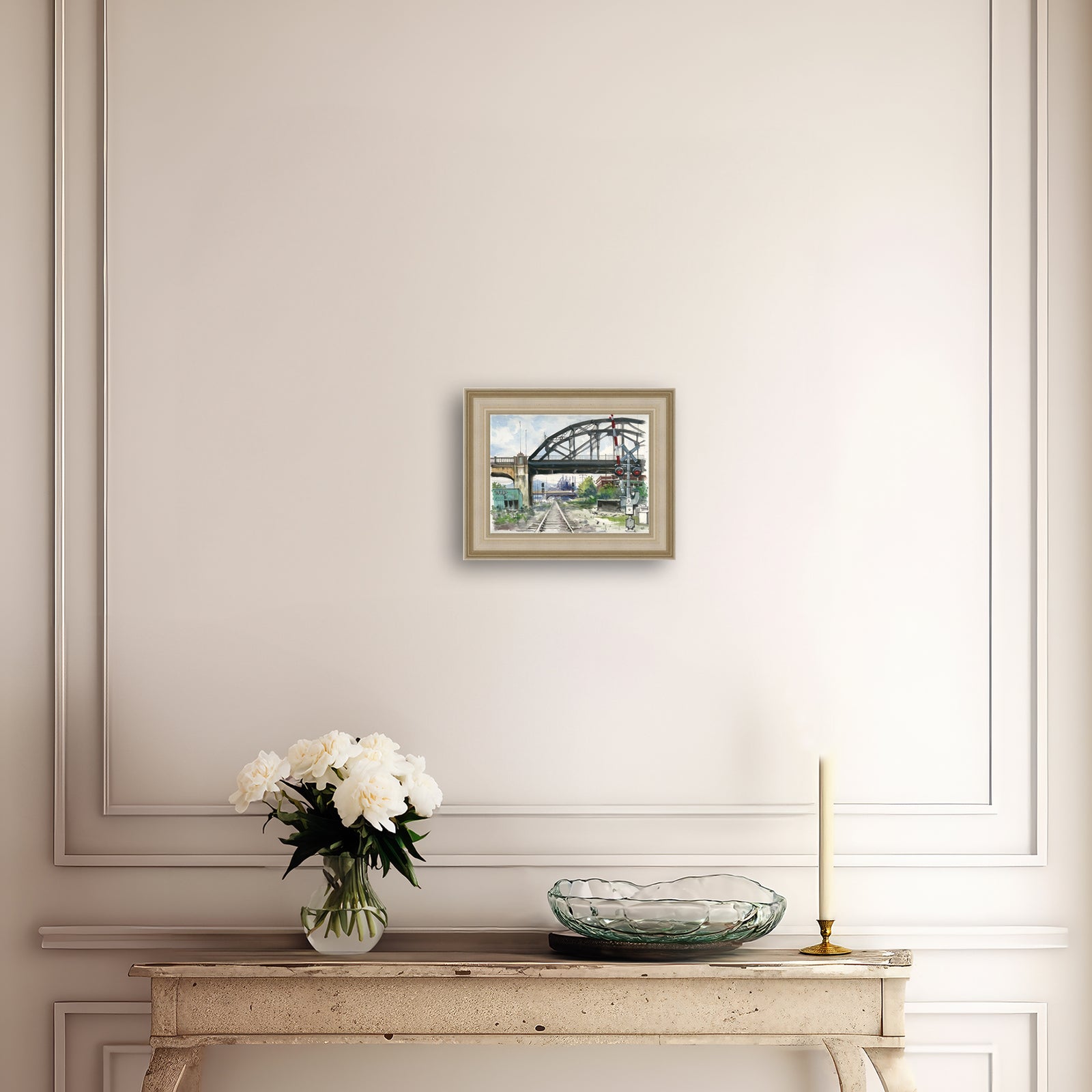 Rail Road Crossing Under Hill to Hill Bridge