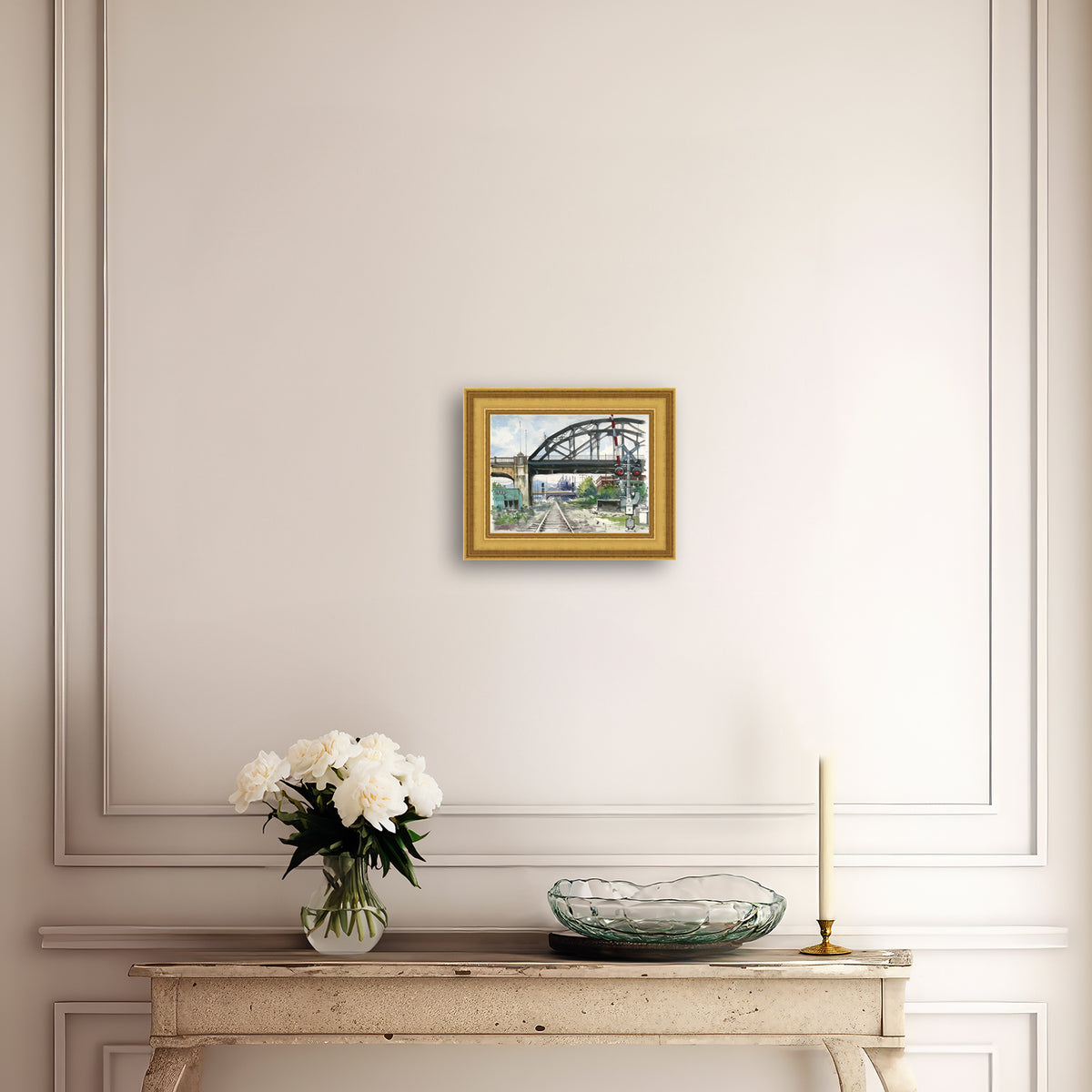 Rail Road Crossing Under Hill to Hill Bridge