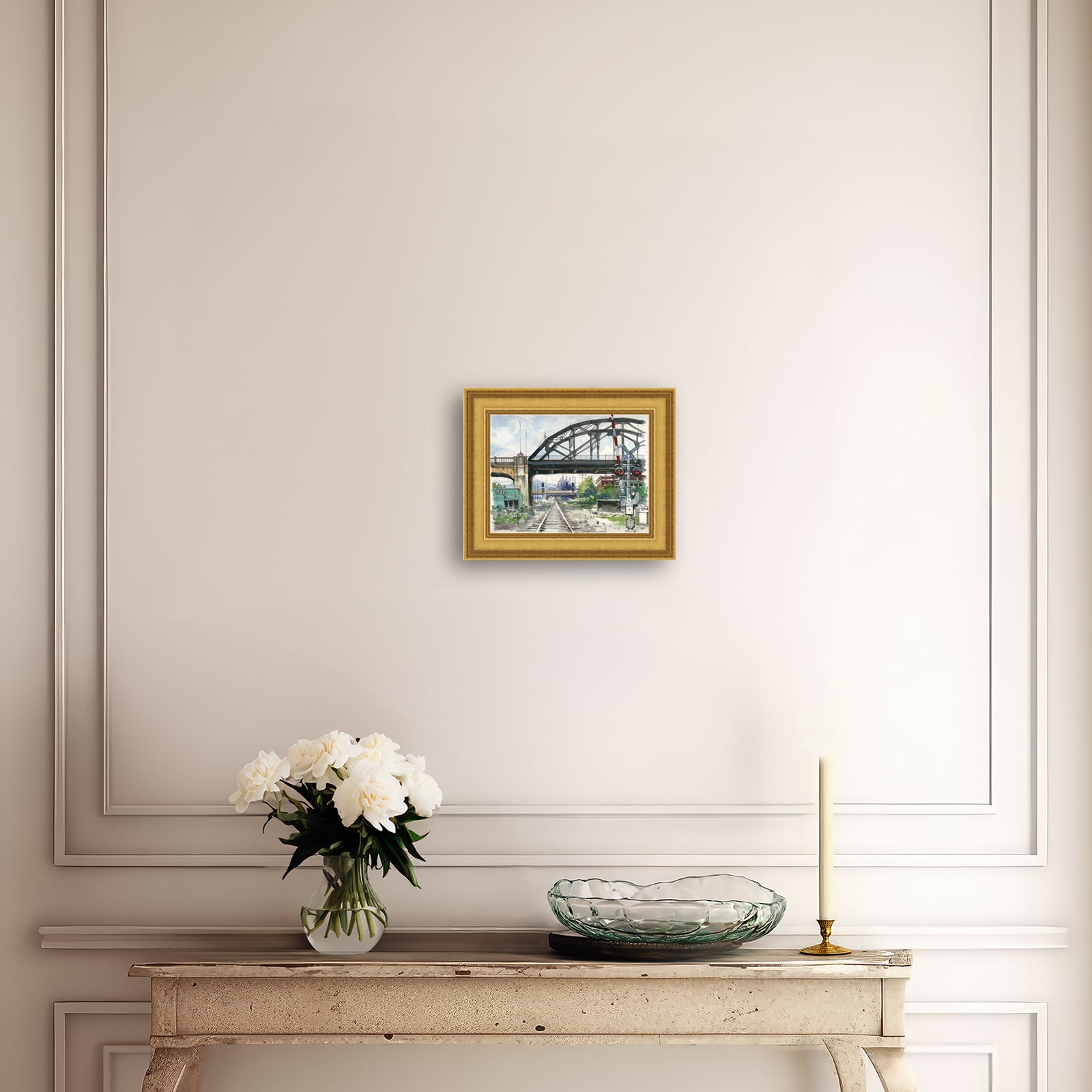 Rail Road Crossing Under Hill to Hill Bridge