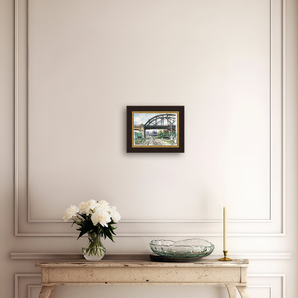 Rail Road Crossing Under Hill to Hill Bridge