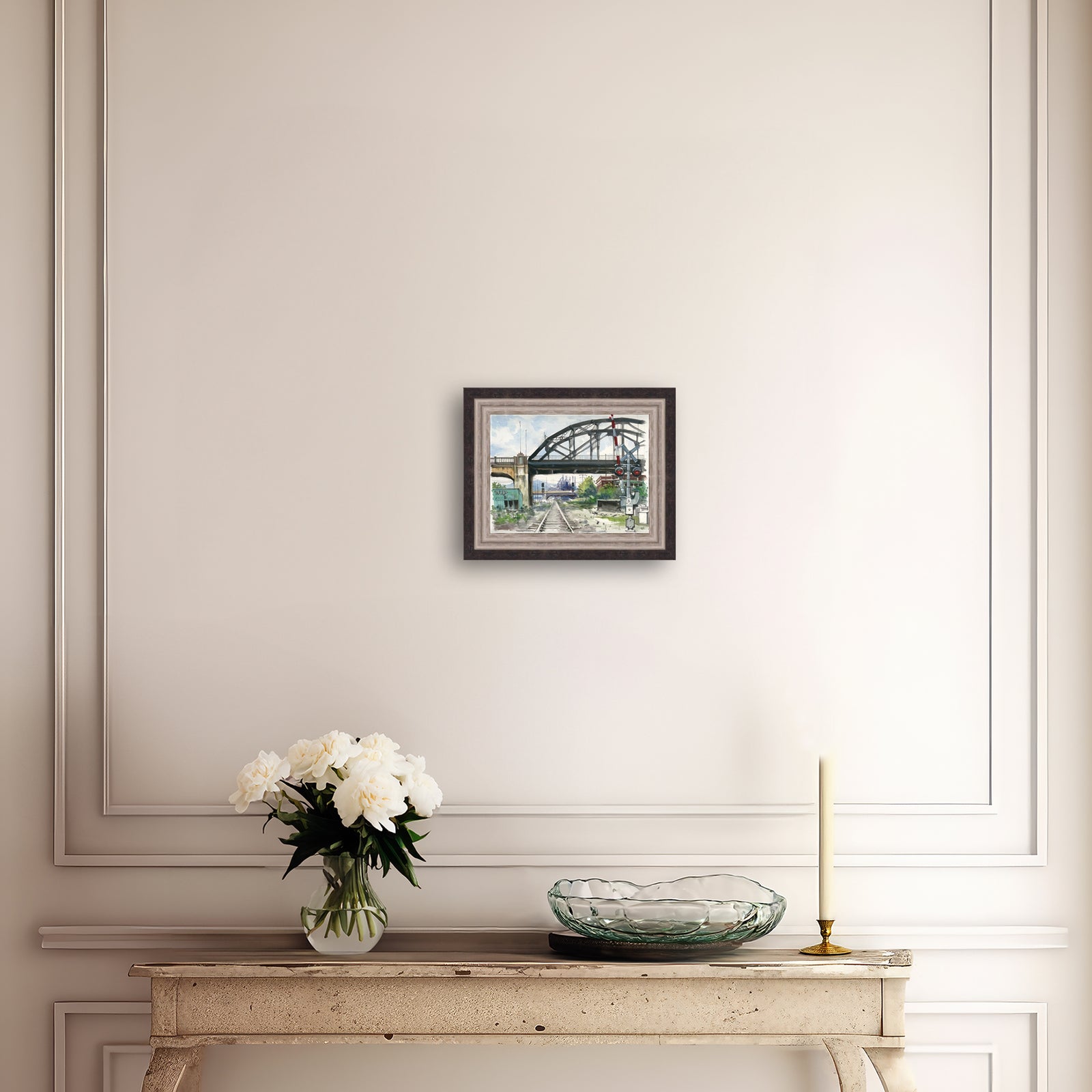 Rail Road Crossing Under Hill to Hill Bridge