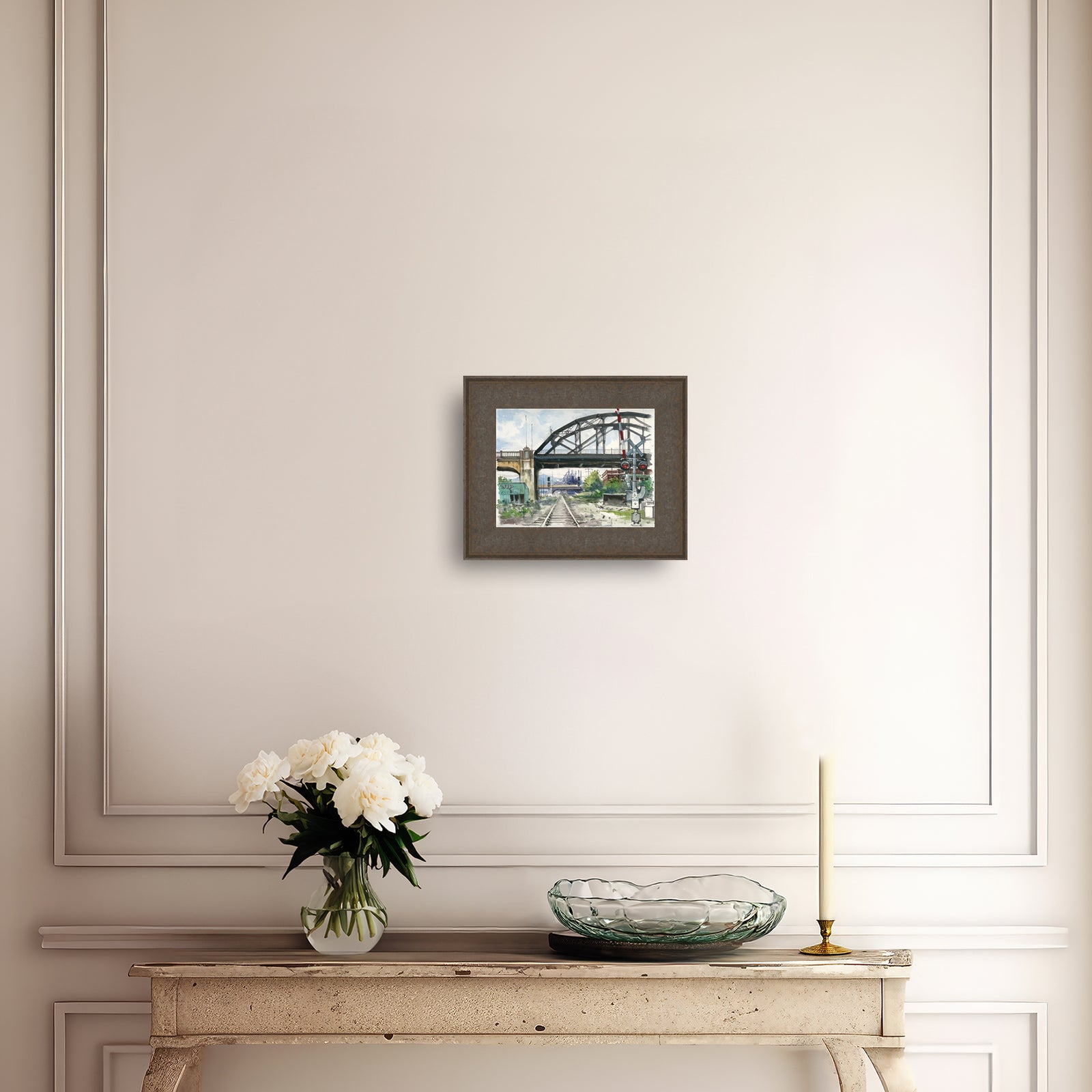 Rail Road Crossing Under Hill to Hill Bridge