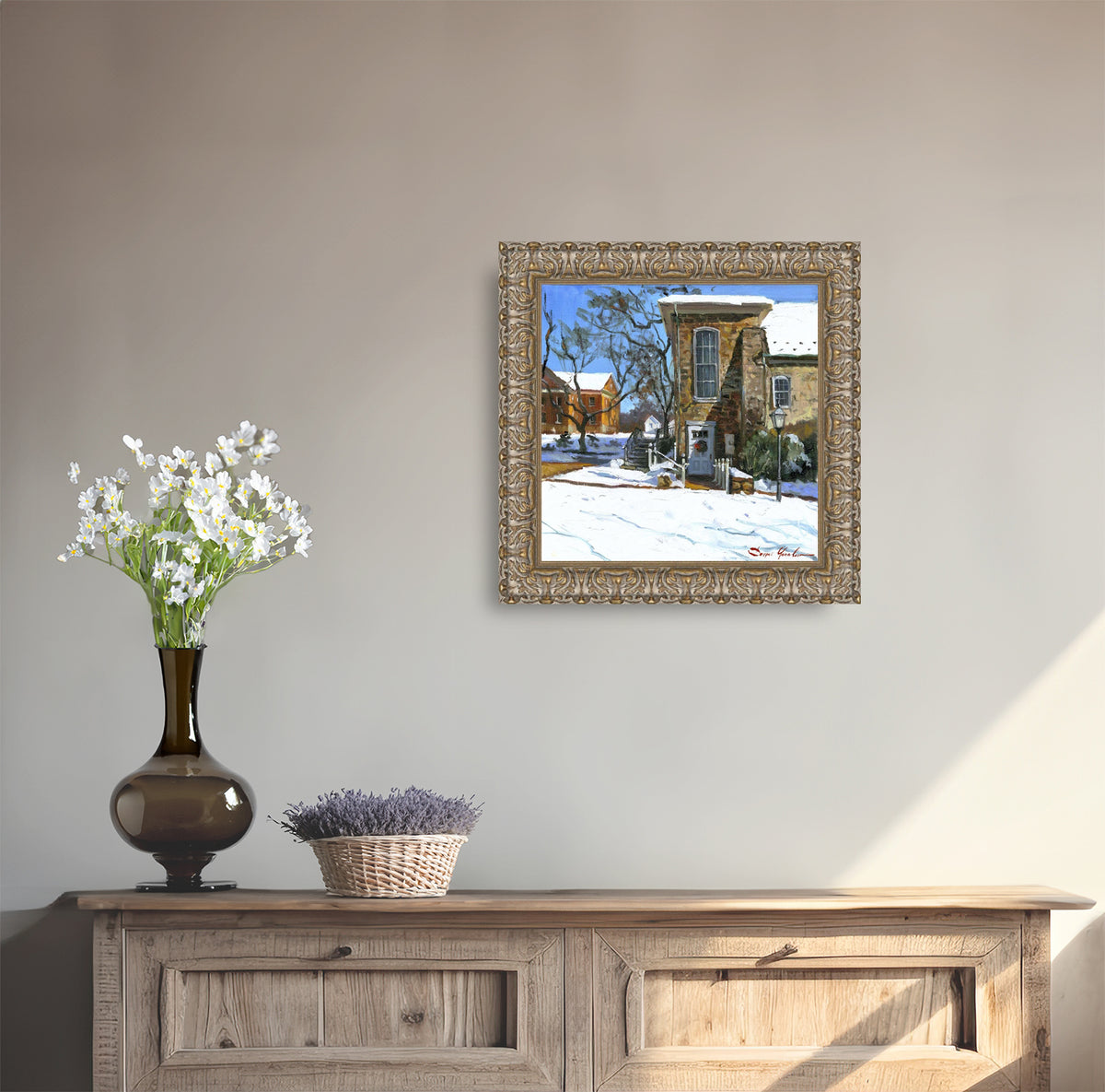 Moravian Chapel Side Entrance Door