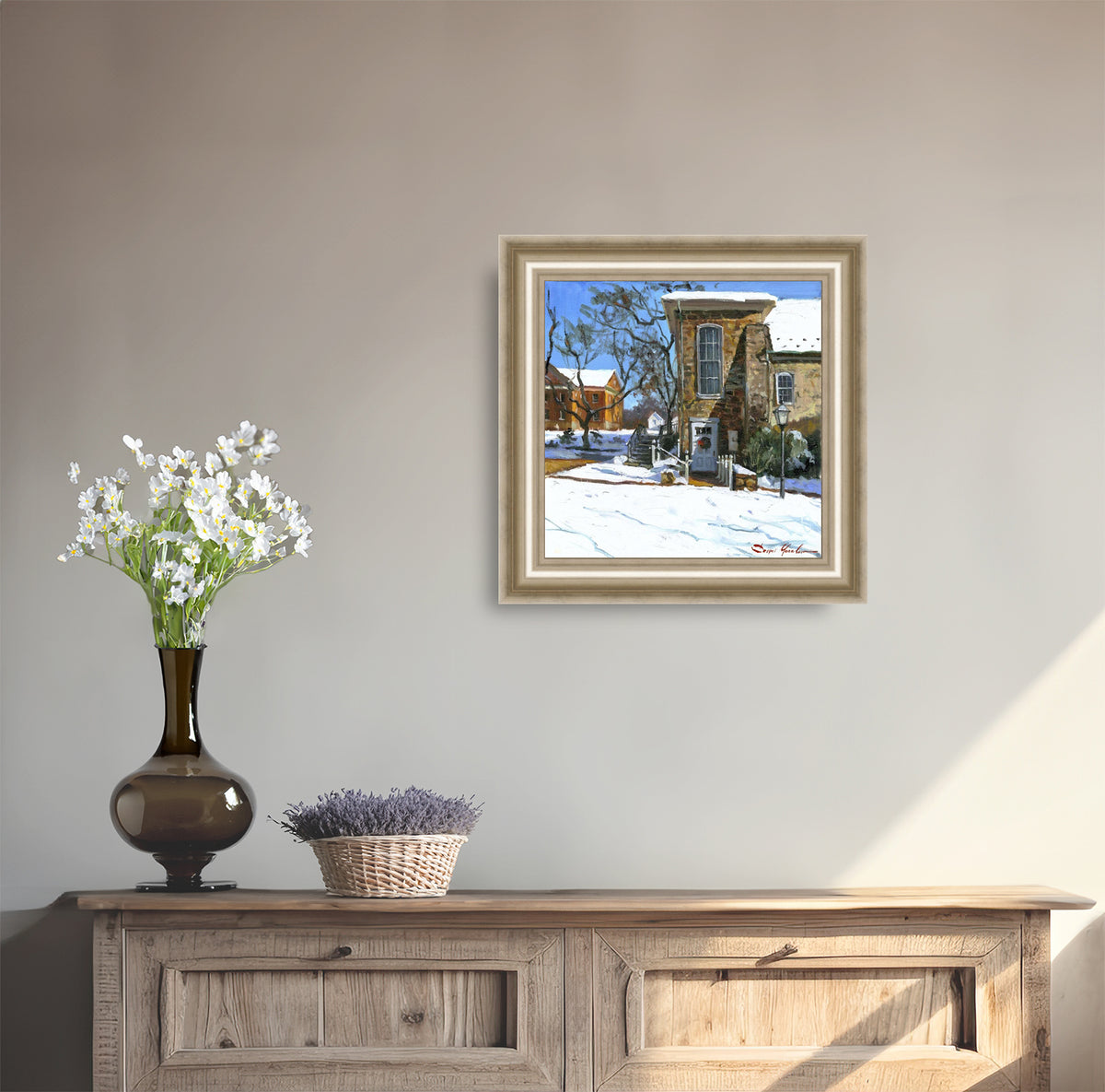 Moravian Chapel Side Entrance Door