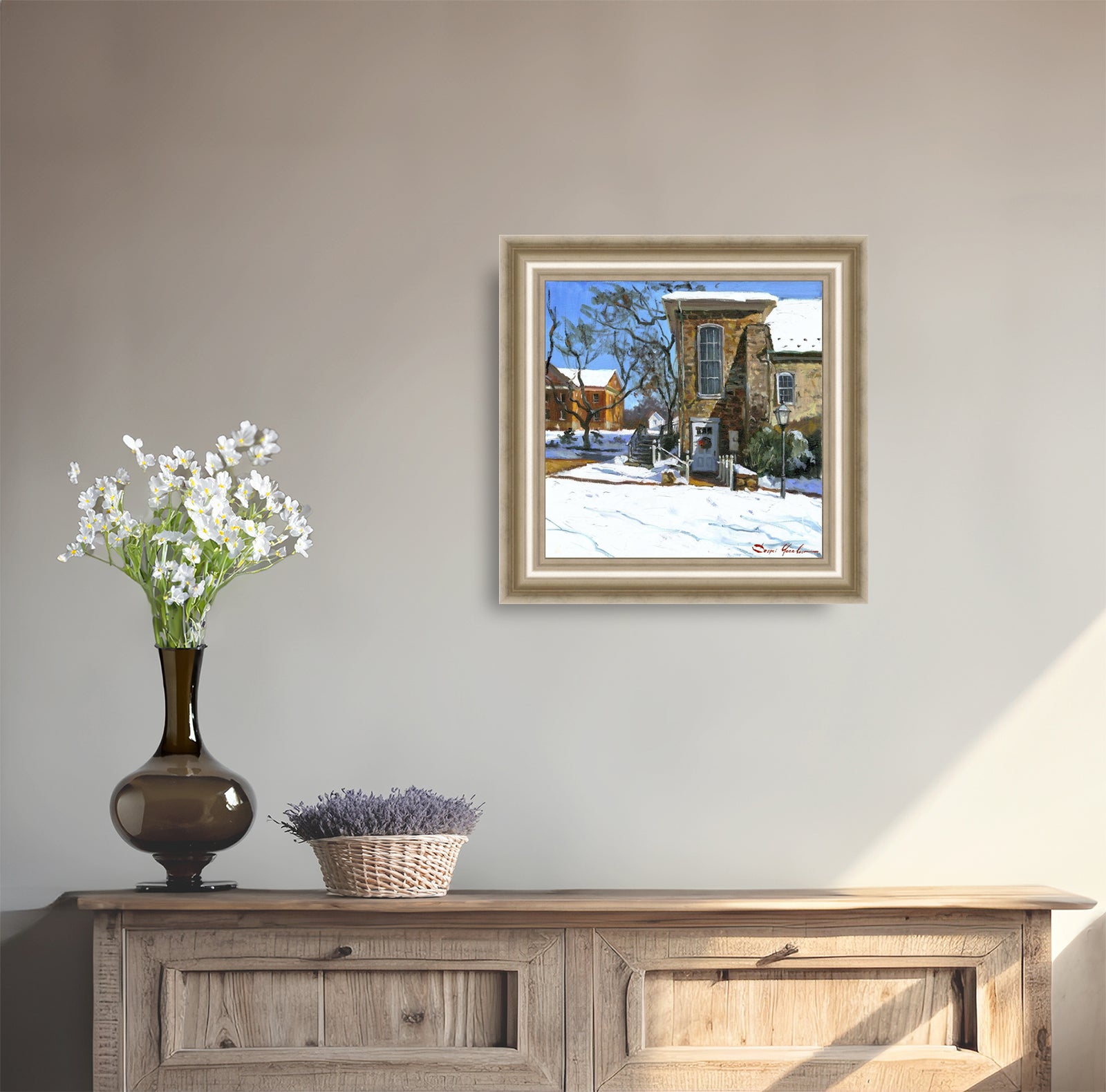 Moravian Chapel Side Entrance Door