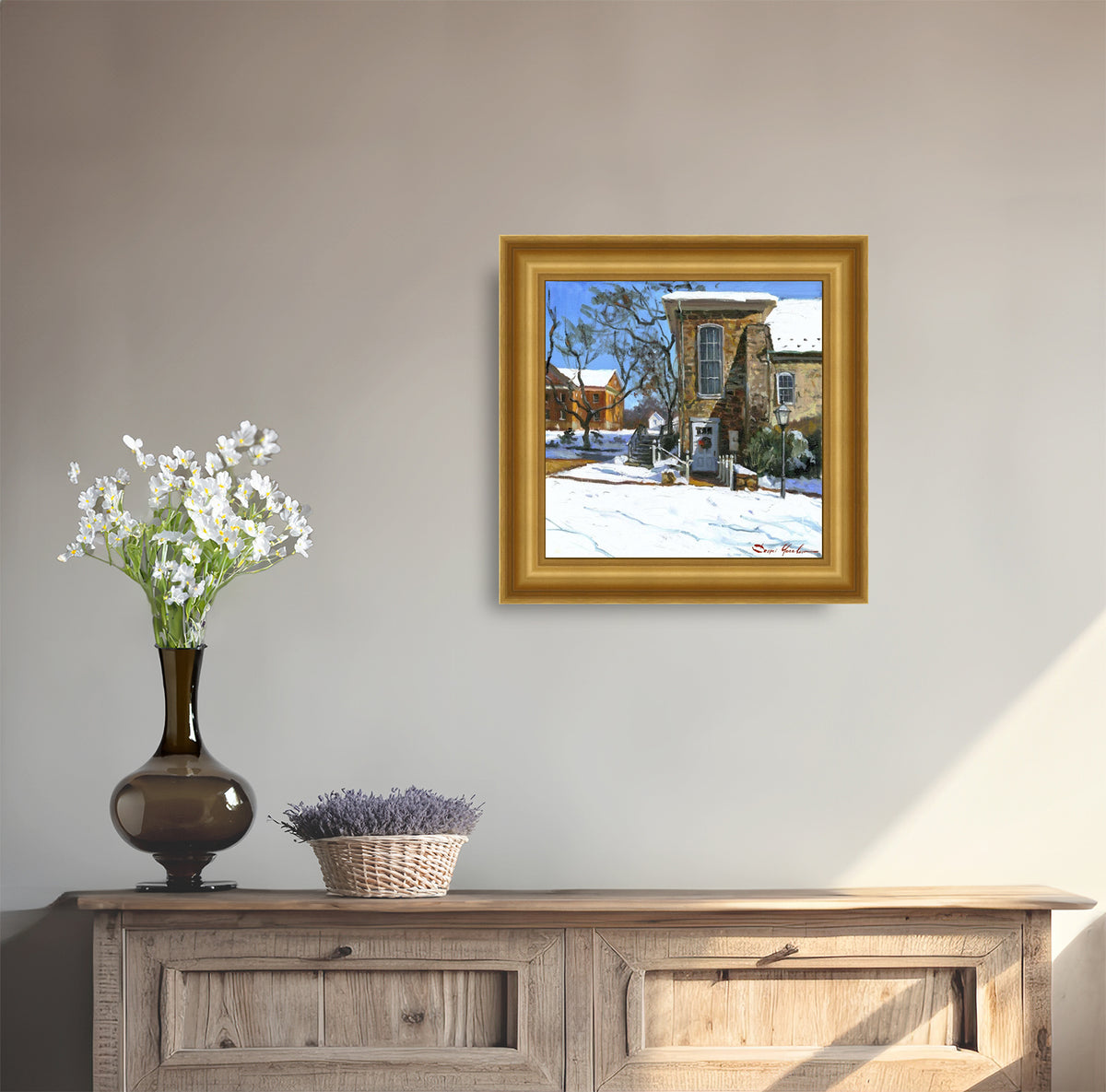 Moravian Chapel Side Entrance Door