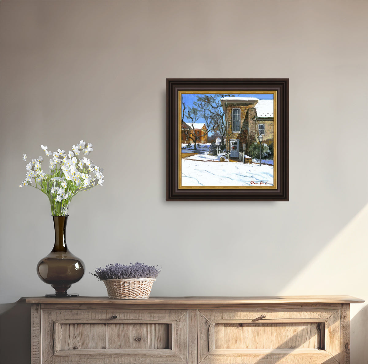 Moravian Chapel Side Entrance Door