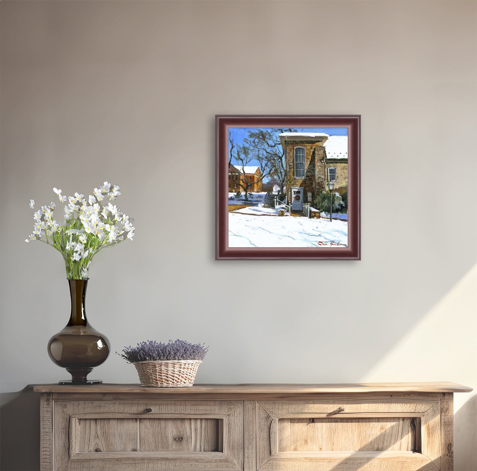 Moravian Chapel Side Entrance Door