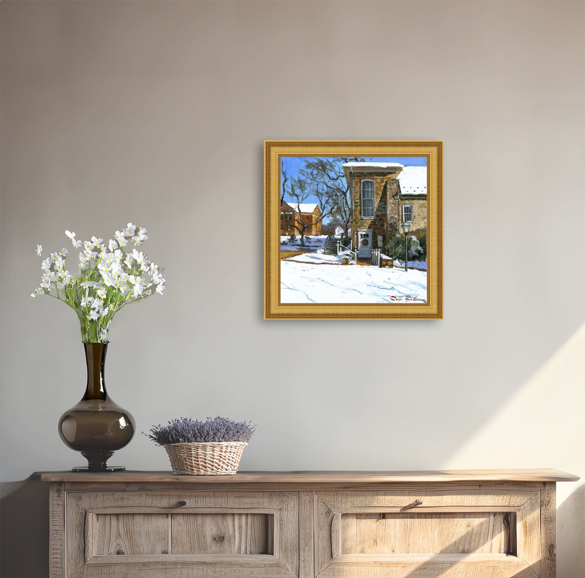 Moravian Chapel Side Entrance Door