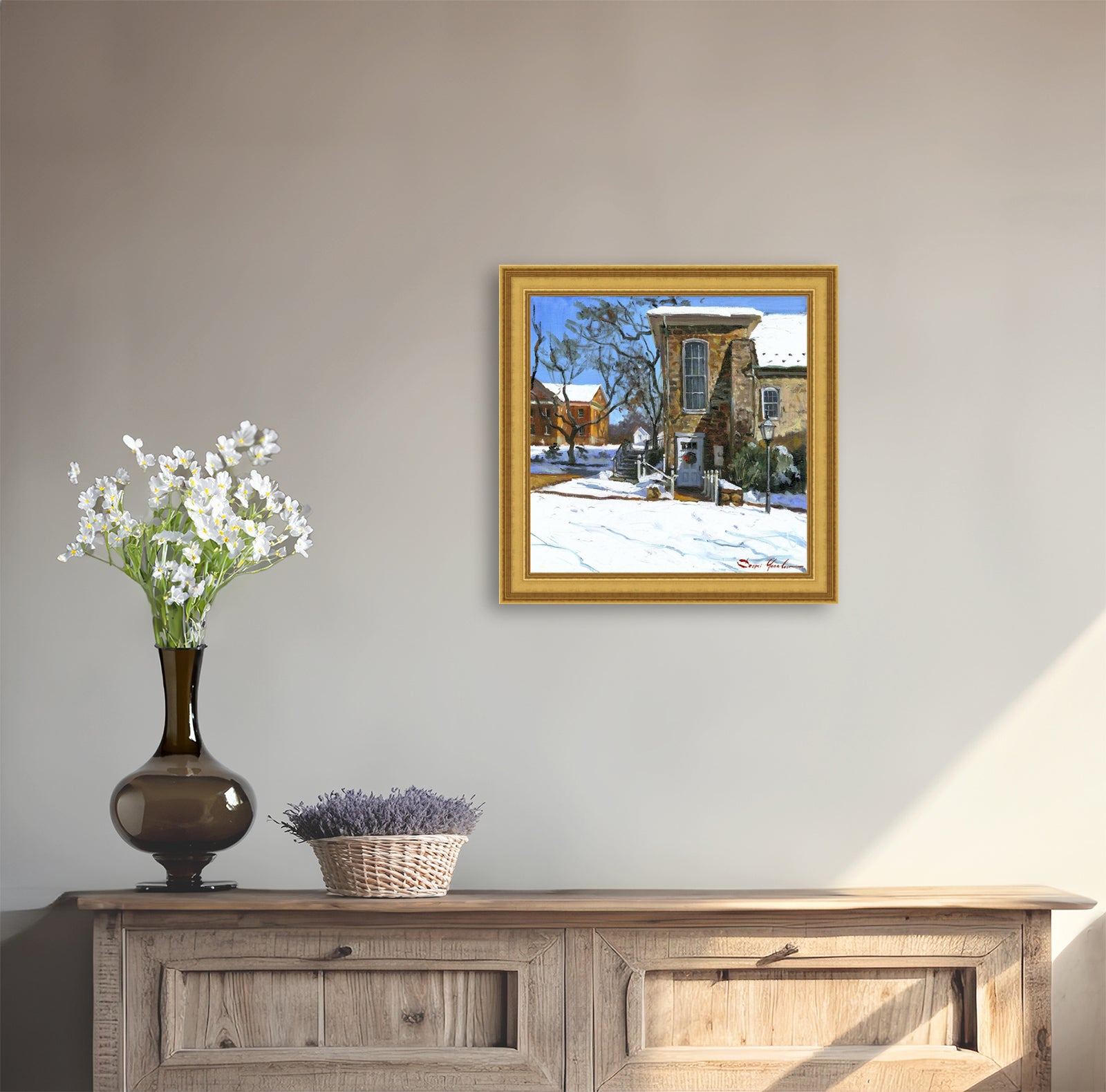 Moravian Chapel Side Entrance Door