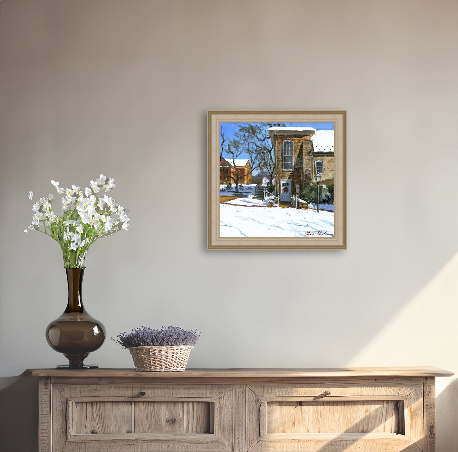 Moravian Chapel Side Entrance Door