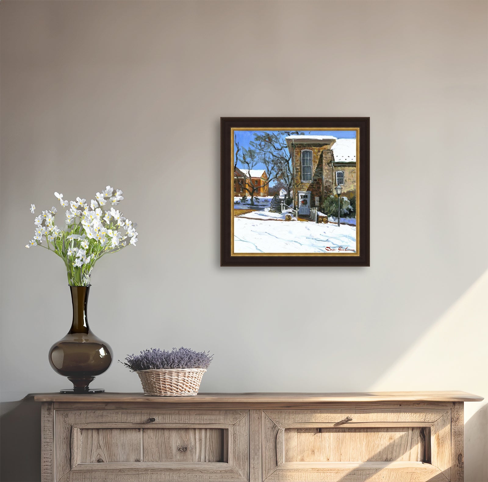 Moravian Chapel Side Entrance Door