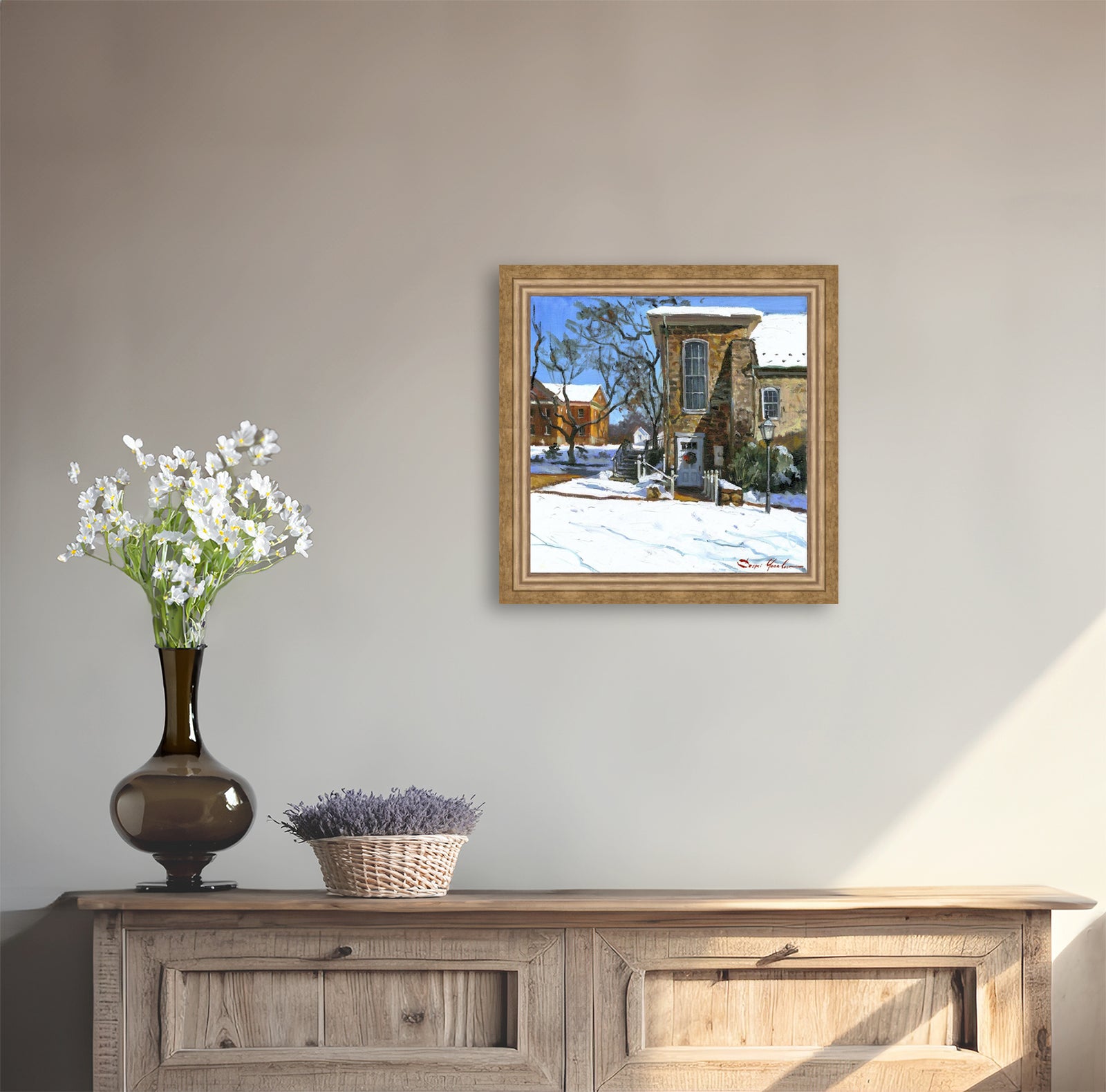 Moravian Chapel Side Entrance Door