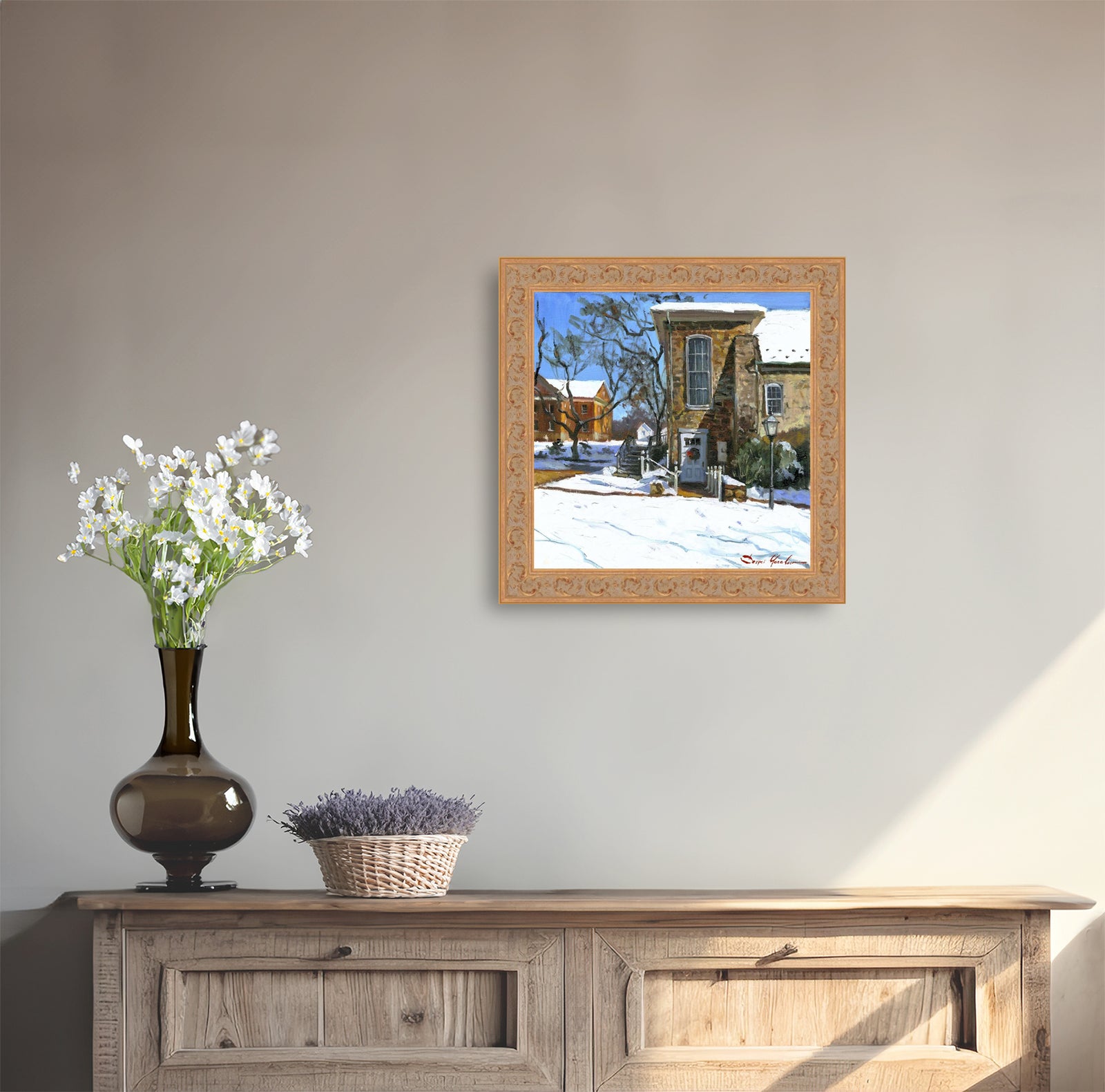 Moravian Chapel Side Entrance Door