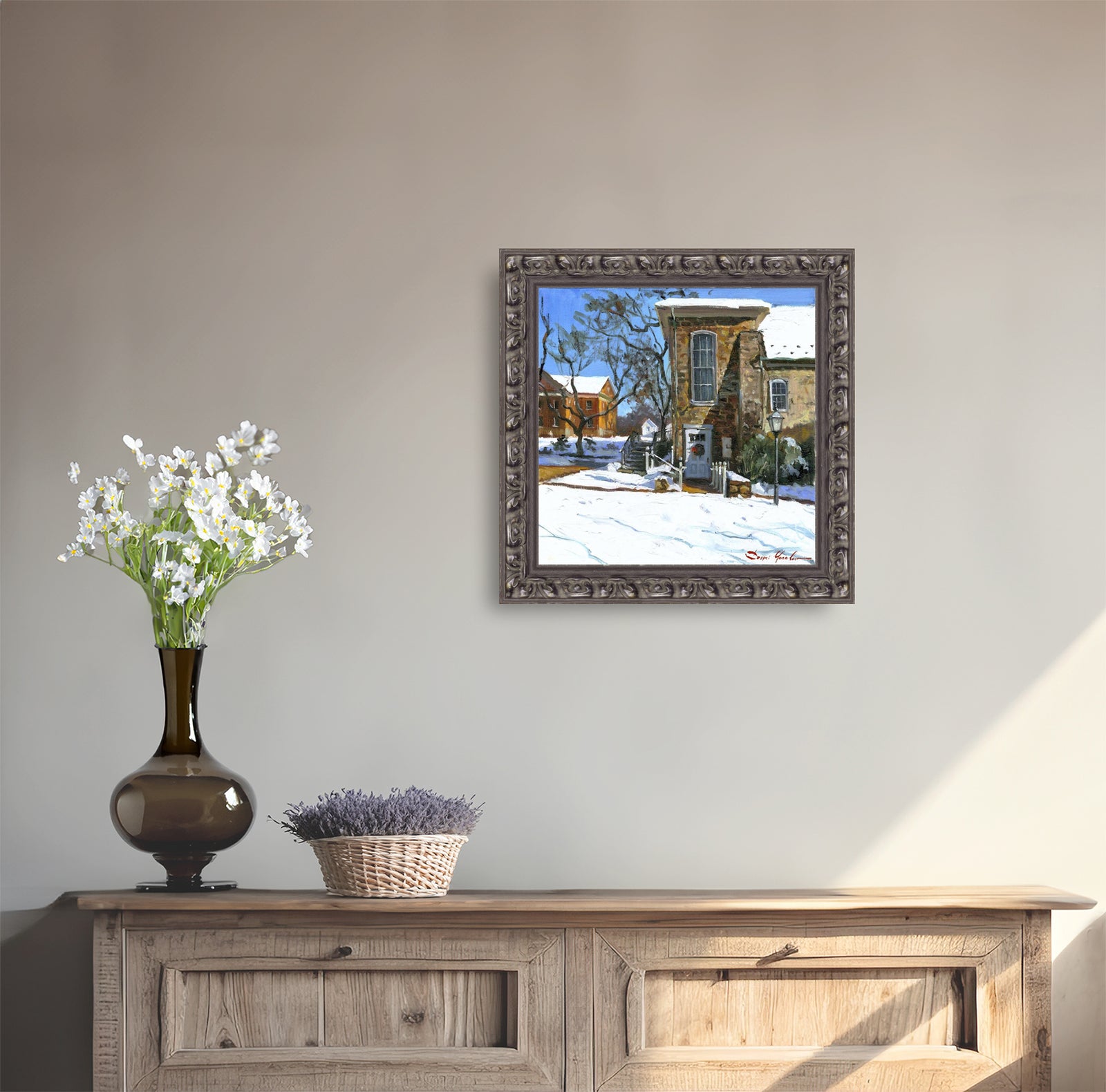 Moravian Chapel Side Entrance Door