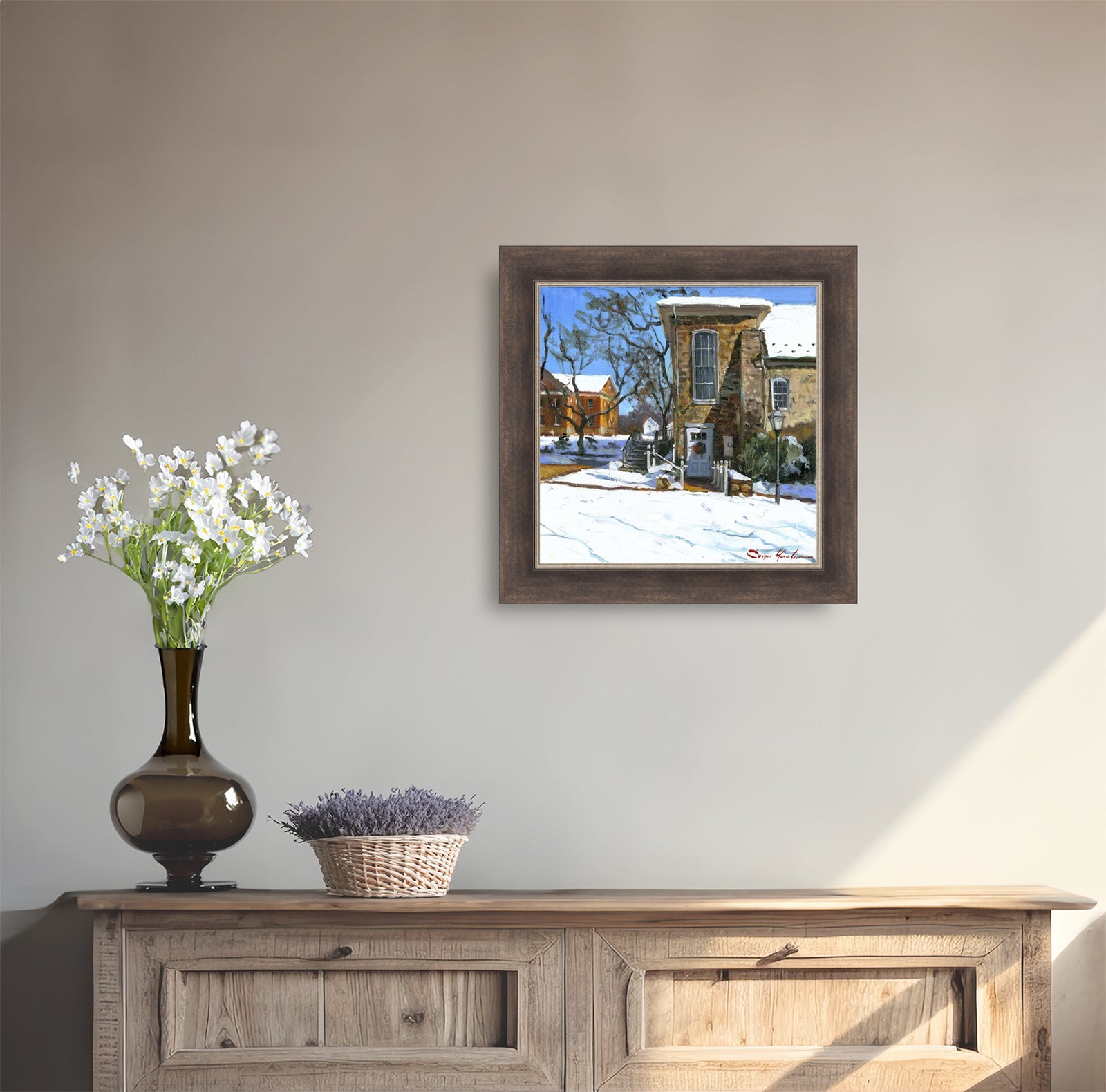 Moravian Chapel Side Entrance Door